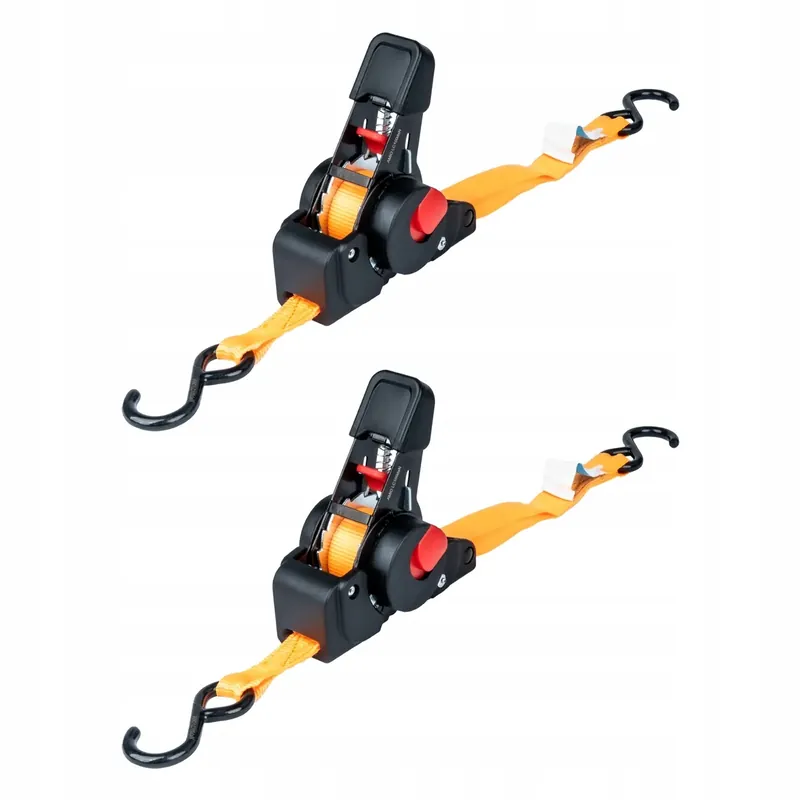 Pas transportowy z automatycznym zwijaczem 200kg 18mm 2m S-TYPE AMIO-03323 Darmowa dostawa