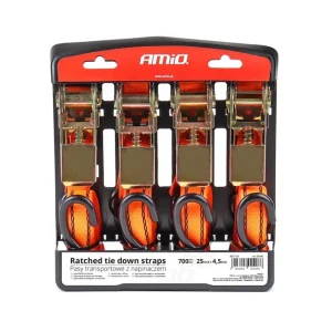 Zwrot pieniędzy PAS PASY TRANSPORTOWE MOCUJĄCE 4,5m /25mm 4 sztuki