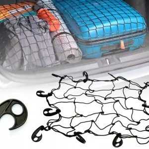 Zwrot pieniędzy Siatka do bagażnika ELASTYCZNA uchwyty MOCNA duża 70X90 cm