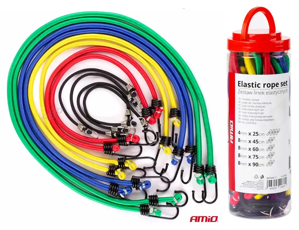 LINKI GUMY PASY DO MOCOWANIA BAGAŻU HACZYKI ZESTAW 10 szt. Oferta limitowana