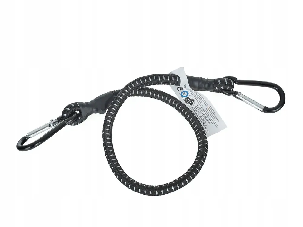 Guma transportowa do mocowania bagażu + karabińczyki 10mm x 60cm Rabat