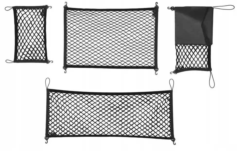 SIATKI DO BAGAŻNIKA SKODA KAMIQ SCALA 4 SZT. CZARNE ORYGINAŁ Szybka dostawa