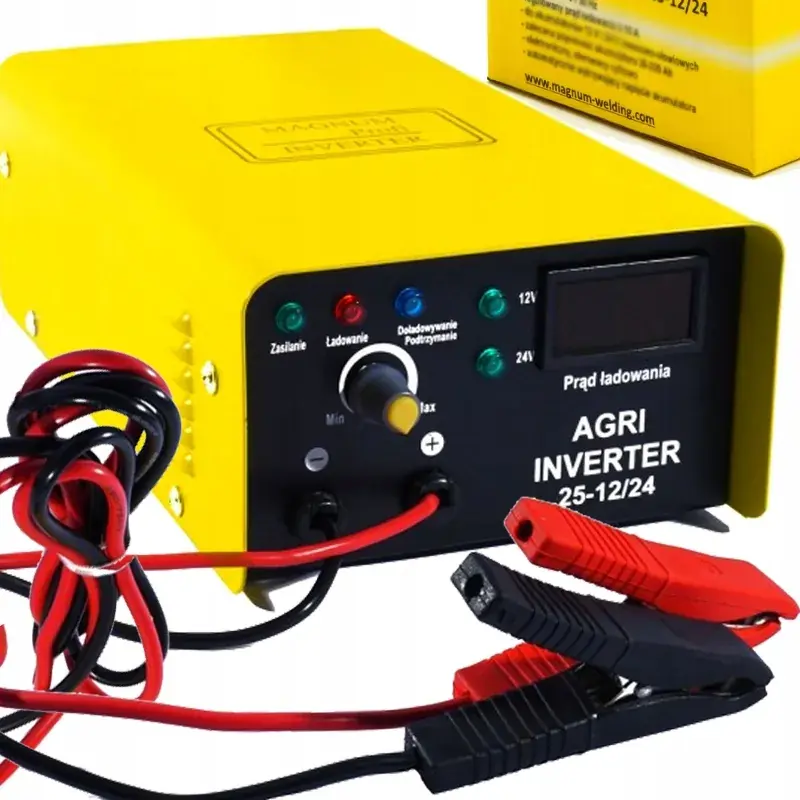 Premium PROSTOWNIK 12/24V INWERTEROWY AKUMULATOROWY Magnum AGRI25 12/24 AUTOMATIC