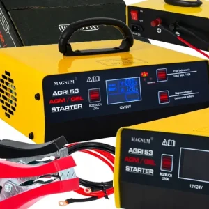 Prostownik AUTOMATYCZNY MAGNUM AGRI 53 STARTER FUNKCJA NAPRAWY 12V 24V 230V Wyprzedaż