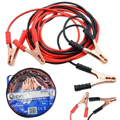 KABLE ROZRUCHOWE PRZEWODY 6M 900A POKROWIEC GEKO SAMOCHÓD Popularny