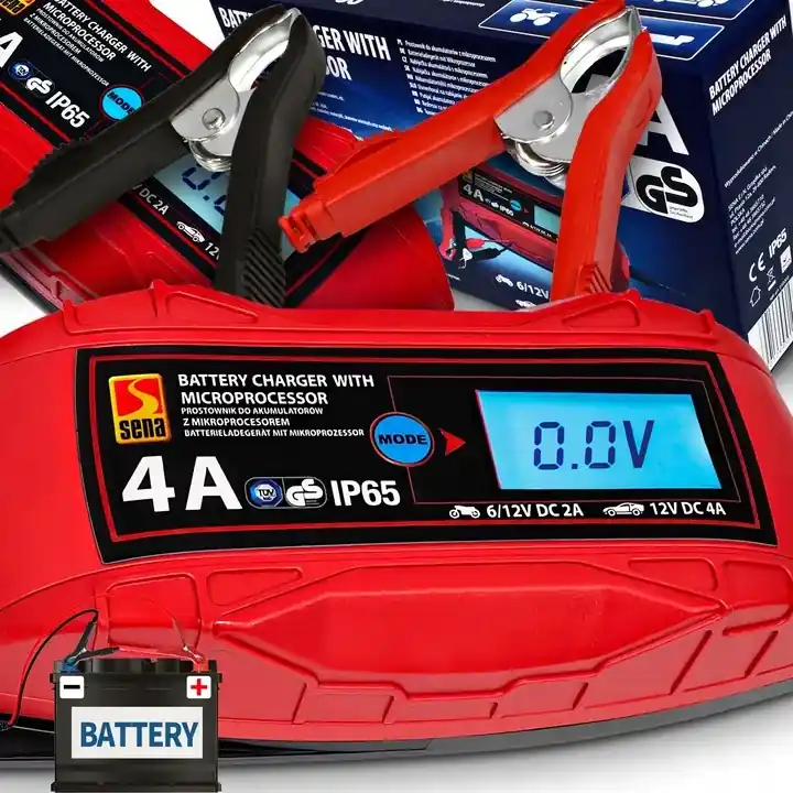 Zwrot pieniędzy ŁADOWARKA PROSTOWNIK DO AKUMULATORA ŻELOWY 6V 12V AKUMULATORÓW LCD TUV GS