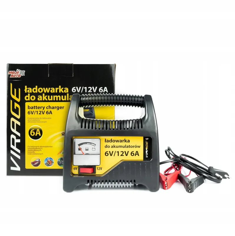 Popularny LADOWARKA DO AKU 12V. 6A Ładowarka do akumulatorów Moje Auto Virage 6/12 V