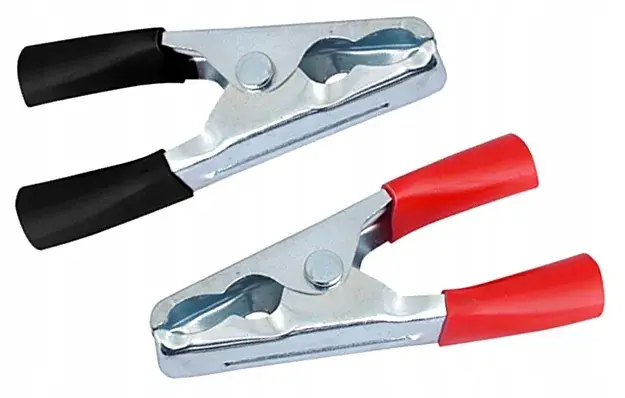 Popularny ZACISKI Y5D79 KROKODYLKI DO KABLI PRZEWODÓW 100A 2