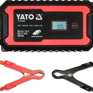 Oferta limitowana Prostownik elektroniczny z wyświetlaczem LCD, zakres 6V/2A, 12V/10A