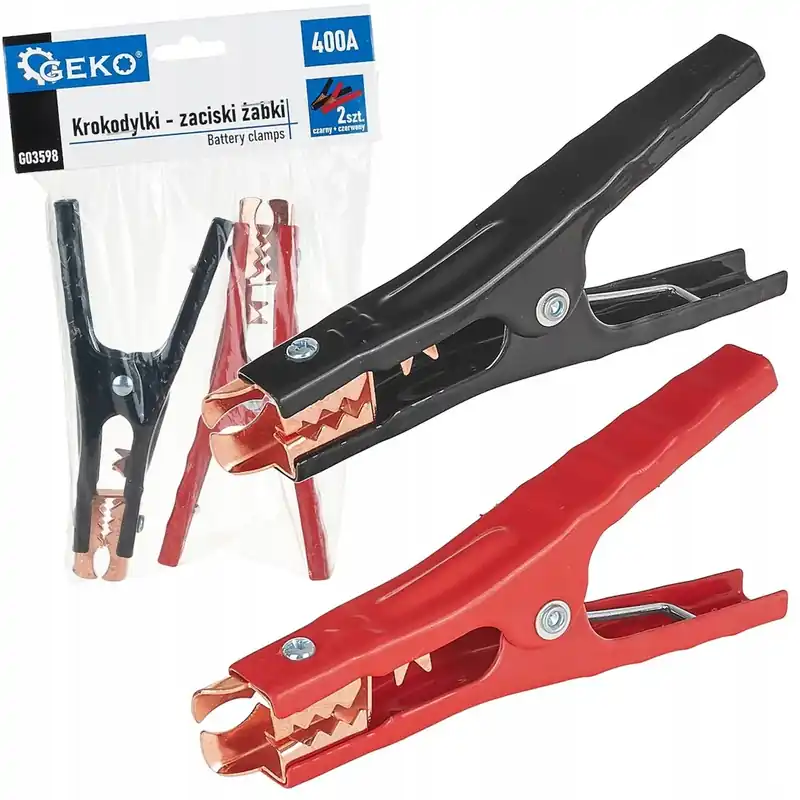 Szybka dostawa ZACISKI DO PRZEWODÓW KABLA ROZRUCHOWEGO ŻABKI KROKODYLKI 400A