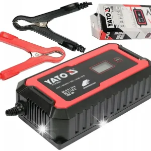 YATO PROSTOWNIK ELEKTRONICZNY ZAKRES 6V/2A, 12V/10A Z WYŚWIETLACZEM LCD Wyprzedaż