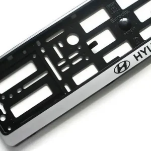 Ramka srebrna z napisem HYUNDAI podkładka tablice rejestracyjne zawiasy Najlepsza cena