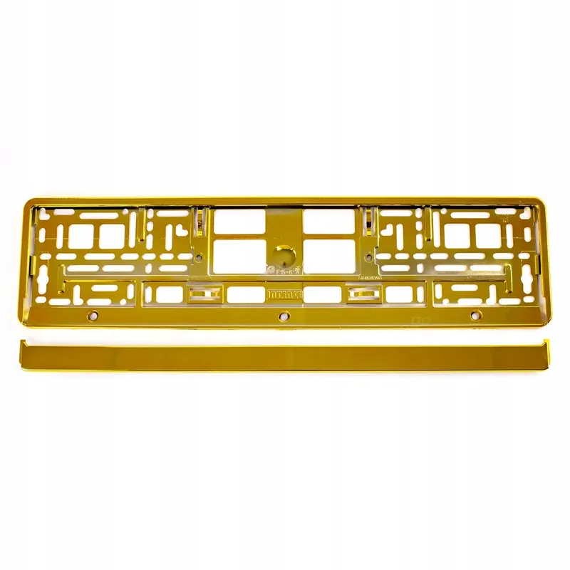 Ramka tablicy rejestracyjnej metalizowana złota AMIO-71457/01170ZL Wysoka jakość
