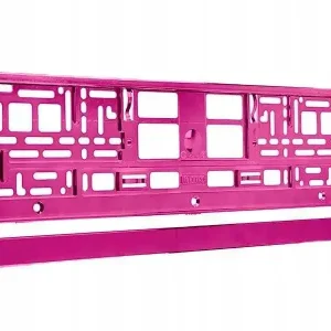 Ostatnia szansa Ramka na tablicę rejestracyjną metalizowana, różowa