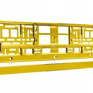 Ramka na tablicę rejestracyjną metalizowana, złota Popularny