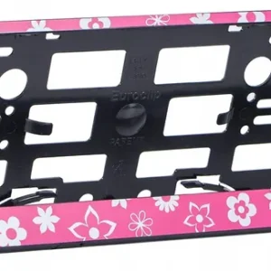 Oryginalny Ramka tablicy rejestracyjnej Euroclip BIAŁY KWIAT