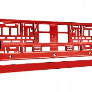 Tylko dziś Ramka na tablicę rejestracyjną metalizowana CZERWONA z połyskiem