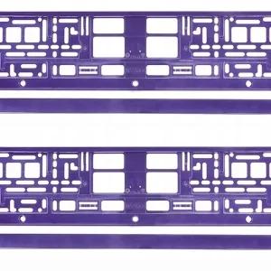 Oryginalny Ramka pod tablicę rejestracyjną fioletowa metalizowana zestaw ramki 2 szt