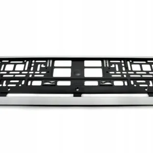 Zwrot pieniędzy Ramka tablic rejestracyjnych - ze srebrną obwódką