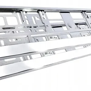 2 SZT RAMKI POD TABLICE REJESTRACYJNA CHROM ZESTAW RAMEK CHROMOWANYCH Promocja