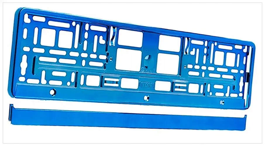 B0A56 RAMKA NA TABLICĘ REJESTRACYJNĄ NIEBIESKA 87186 Darmowa dostawa