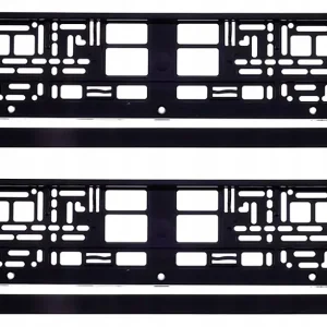 2SZT ZESTAW RAMKA POD TABLICĘ REJESTRACYJNĄ CZARNA Oryginalny