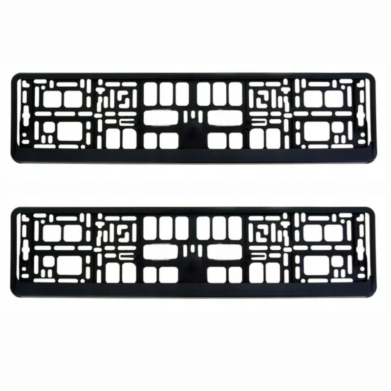 Oryginalny RAMKA POD TABLICĘ REJESTRACYJNĄ DODATKOWE ZATRZASKI POD LISTWĄ CZARNA 2szt