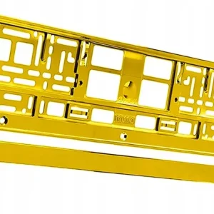 Popularny RAMKA NA TABLICĘ REJESTRACYJNĄ METALIZOWANA ZŁOTA W1R30