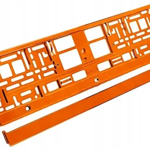 Bezpieczna płatność RAMKA NA TABLICĘ REJESTRACYJNĄ POMARAŃCZOWA V8L33