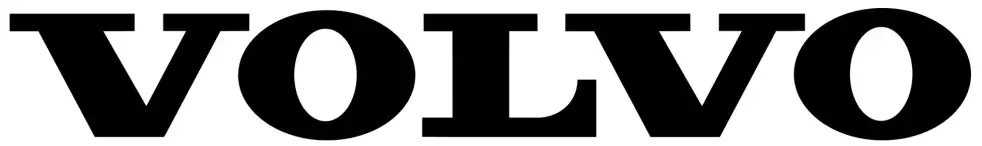 VOLVO napis wlepa naklejka rozmiary kolory kolor: Czarny, rozmiar w cm: 20X Autentyczny