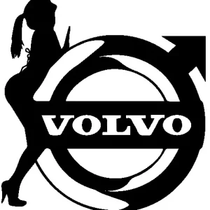 VOLVO panienka wlepa naklejka rozmiary kolory kolor: Czarny, rozmiar w cm: Oferta limitowana