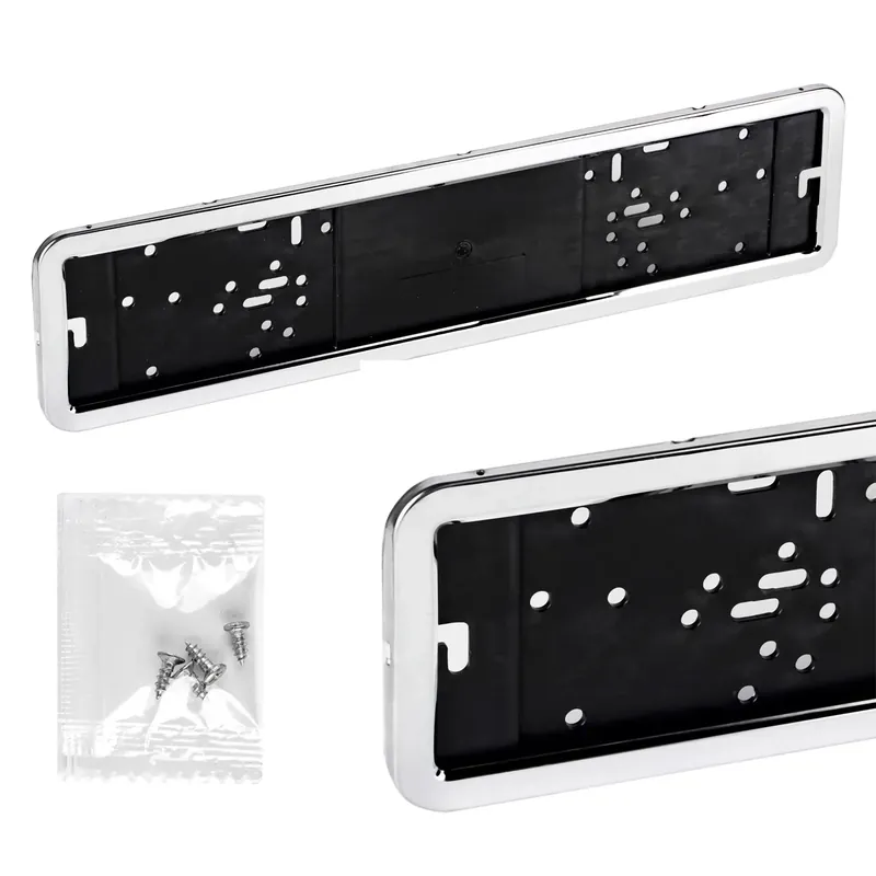 Zamów teraz RAMKA TABLICY REJESTRACYJNEJ NIERDZEWNA METAL CHROM JEDNORZĘDOWA STANDARD