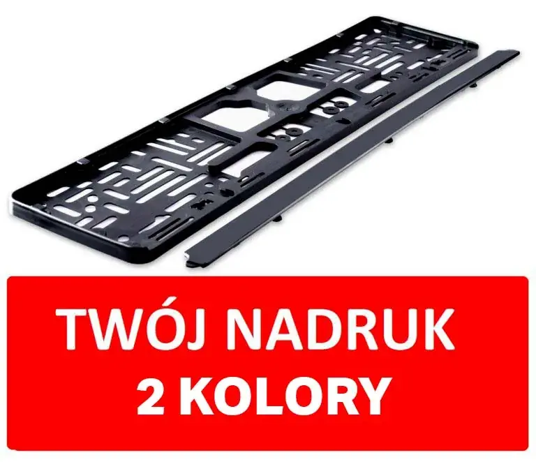 200x ramki tablica rejestracyjna nadruk 2kolory Oferta