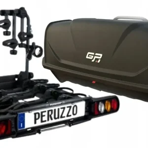 Niska cena Zestaw Peruzzo GP box oraz bagażnik rowerowy Peruzzo Como 4 Pure Instict