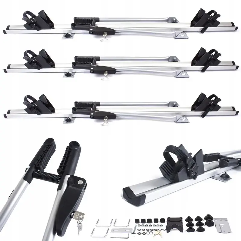 3X Bagażnik uchwyt rowerowy AMOS TOUR na dach ALUM Darmowa dostawa