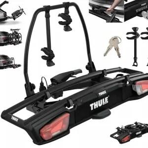 Zamów teraz BAGAŻNIK Uchwyt ROWEROWY na hak THULE VeloSpace XT 2 938 Black 2 Rowery