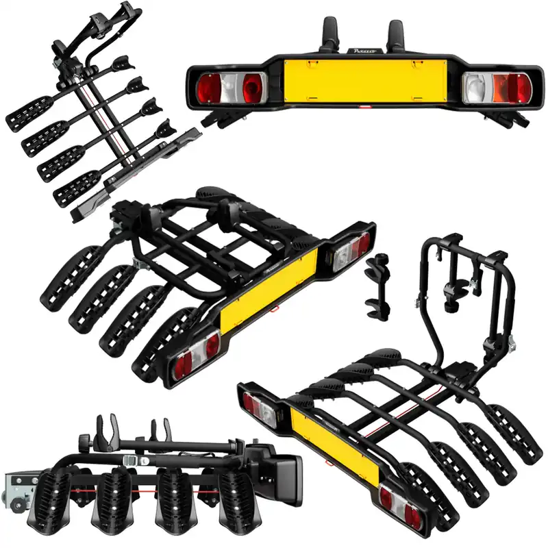 BAGAŻNIK ROWEROWY PLATFORMA NA HAK PERUZZO SIENA 4 ROWERY 13PIN UCHYLANY Rabat
