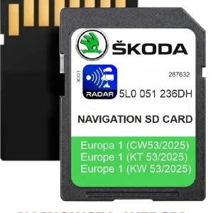 MAPA KARTA MIB2 SKODA 2025 V20 EUROPA SUPERB OCTAVIA FABIA KODIAQ RADARY Zamów teraz