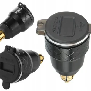 Wysoka jakość Ładowarka Gniazdo 2x USB QC 3.0A BMW DIN Woltomierz + Wyłącznik