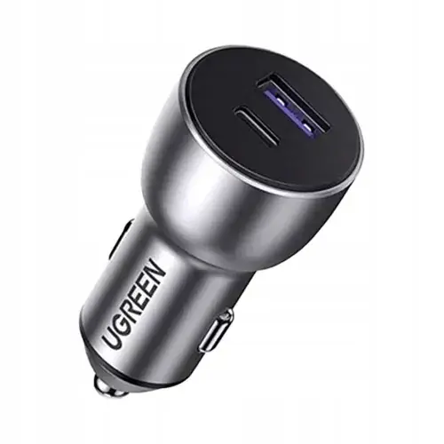 Autentyczny ŁADOWARKA SAMOCHODOWA UGREEN 52.2W USB-C USB-A 2-PORT FAST CAR CHARGER