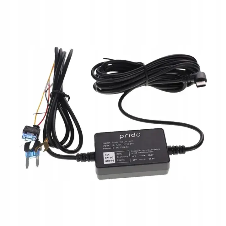 Adapter zasilania do wideorejestratora Prido HK2 Hardwire Kit USB-C Oferta