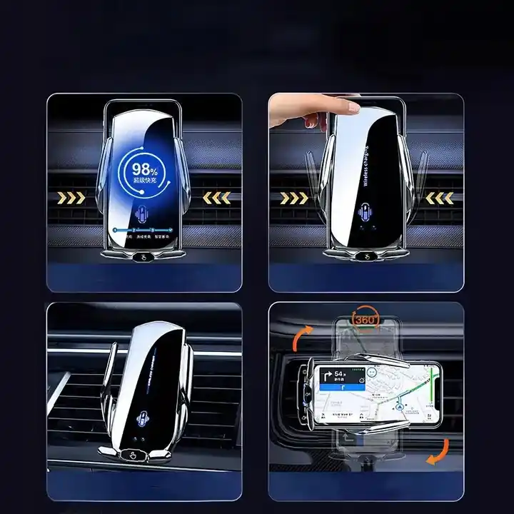 UCHWYT SAMOCHODOWY NA TELEFON BEZPRZEWODOWA ŁADOWARKA, SZYBKIE ŁADOWANIE Popularny