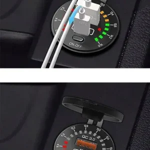 WOLTOMIERZ SAMOCHODOWY ŁADOWARKA USB QUICK CHARGE 3.0 USB USB-C 5V 3A Autentyczny