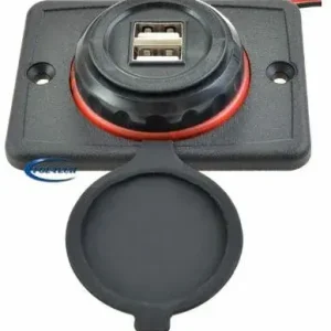 Nowość GNIAZDO USB x2 ŁADOWARKA LED 12/24V 3.1.A 42793