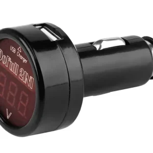 Niska cena ŁADOWARKA USB DO ZAPALNICZKI Z WOLTOMIERZEM 12/24V