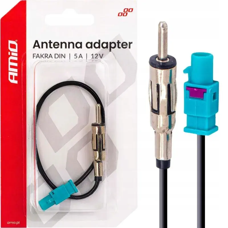 ADAPTER PRZEJŚCIÓWKA ANTENY FAKRA DIN DO VW SKODA AUDI FIAT MERCEDES SEAT Nowość