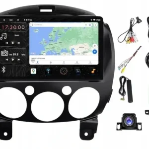 Darmowa dostawa RADIO NAWIGACJA CARPLAY GPS ANDROID MAZDA 2 2007-2014 USB 4GB 64GB SIM