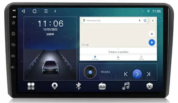 Oferta limitowana RADIO GPS ANDROID AUDI A3 8P 2003-2012 64GB SIM
