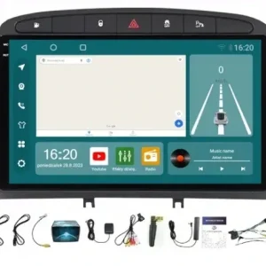 Bezpieczna płatność RADIO NAWIGACJA PEUGEOT 308 408 CARPLAY ANDROID AUTO 8/256GB SIM