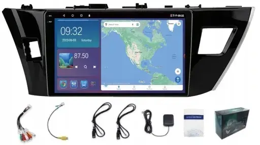 Oryginalny RADIO NAWIGACJA ANDROID CARPLAY TOYOTA AURIS COROLLA 2013-2018 4GB 64GB